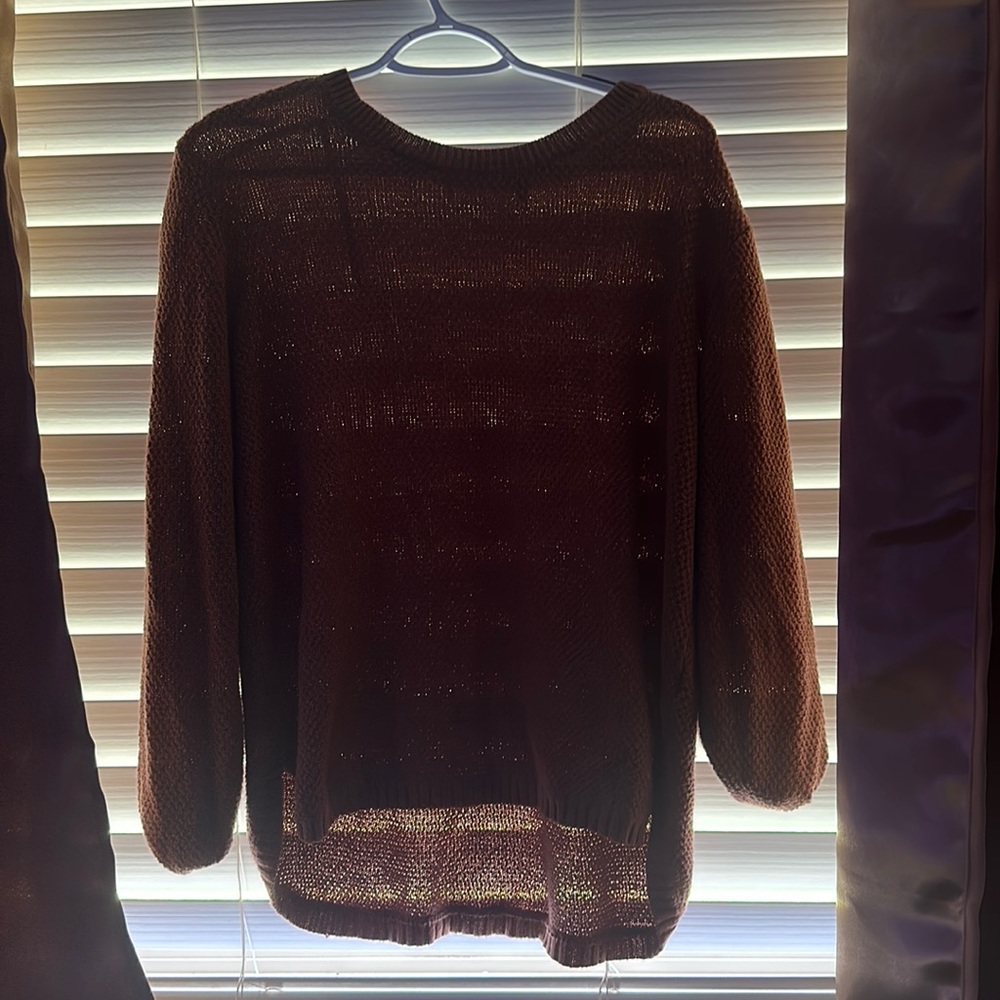Burnt orange sweater